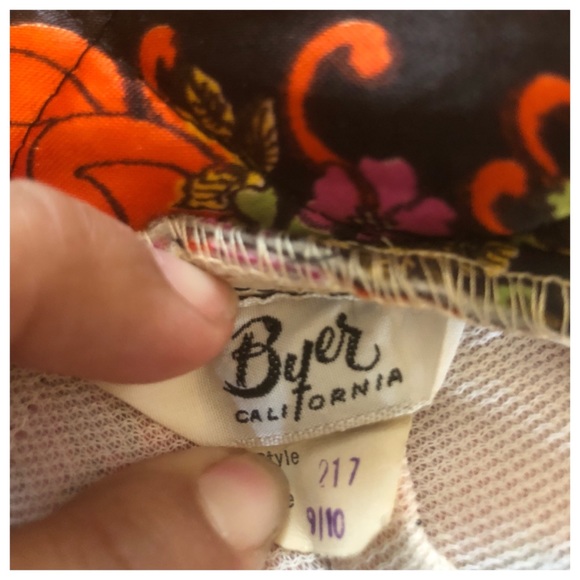 💫sold💫 Vintage Quilted Maxi Skirt by Byer of CA - Picture 7 of 7